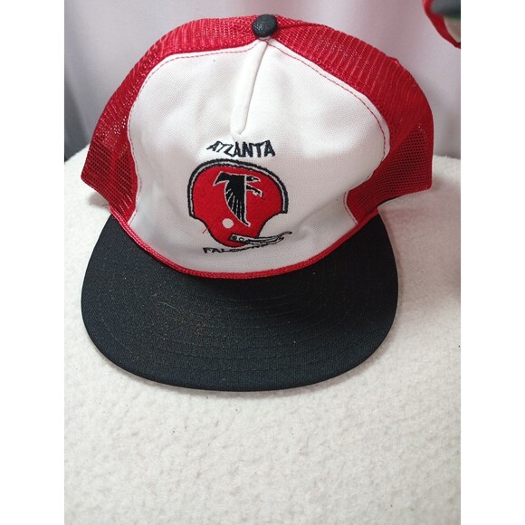 Vintage Atlanta Falcons Trucker Rope Hat 1980s NFL Snapback Mesh Sports Unlimite - Picture 2 of 6
